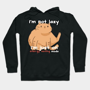 I'm not lazy cat Hoodie